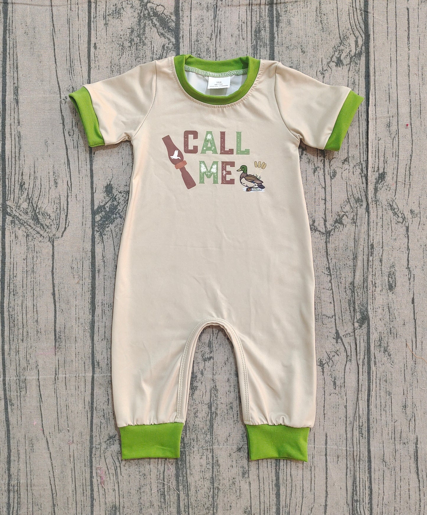 SR3684 Baby Boys Call Me Short Sleeve Romper Preorder