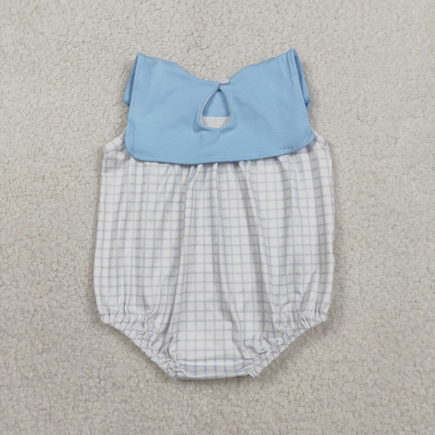 SR3751 Baby Boys Blue Gingham Romer