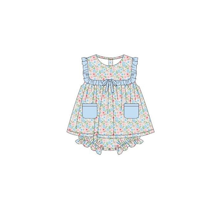 SR3752 Baby Girls Floral Romper Preorder
