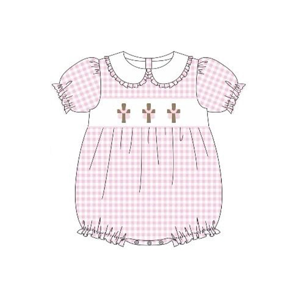 SR3756 Baby girls Cross romper preorder