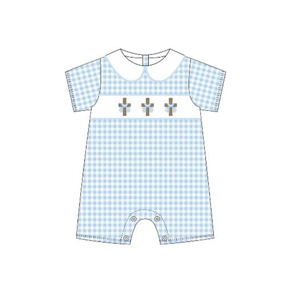 SR3758 Baby Boys Cross romper preorder