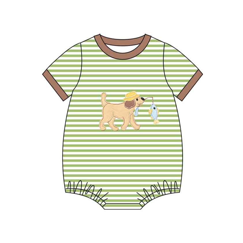 SR3765 Baby Boys dog romper preorder