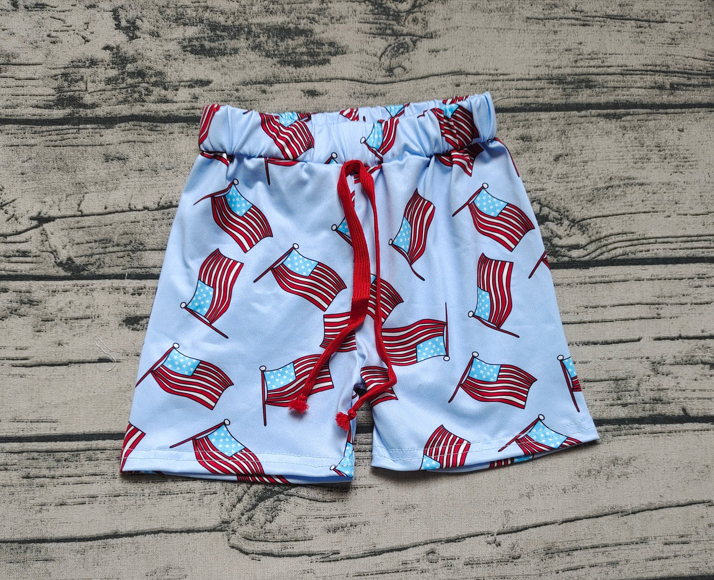 July 4th USA Flag Boys Shorts