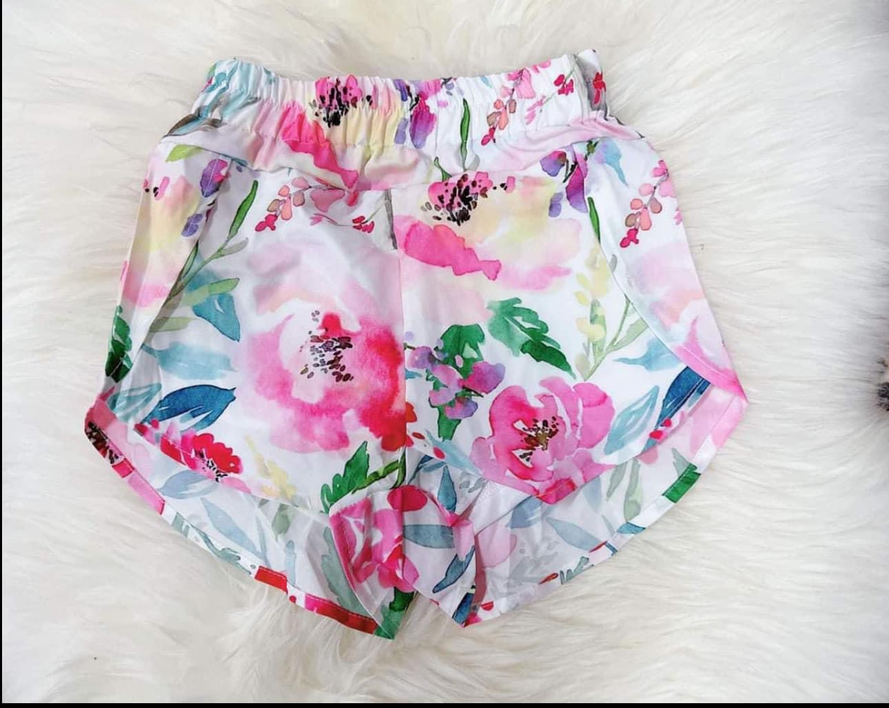Adult Women Bright Floral Leoaprd Milk Silk Shorts Preorder