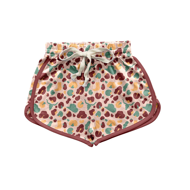 Mommy and Me Western Cow Hat Leoaprd Shorts Preorder