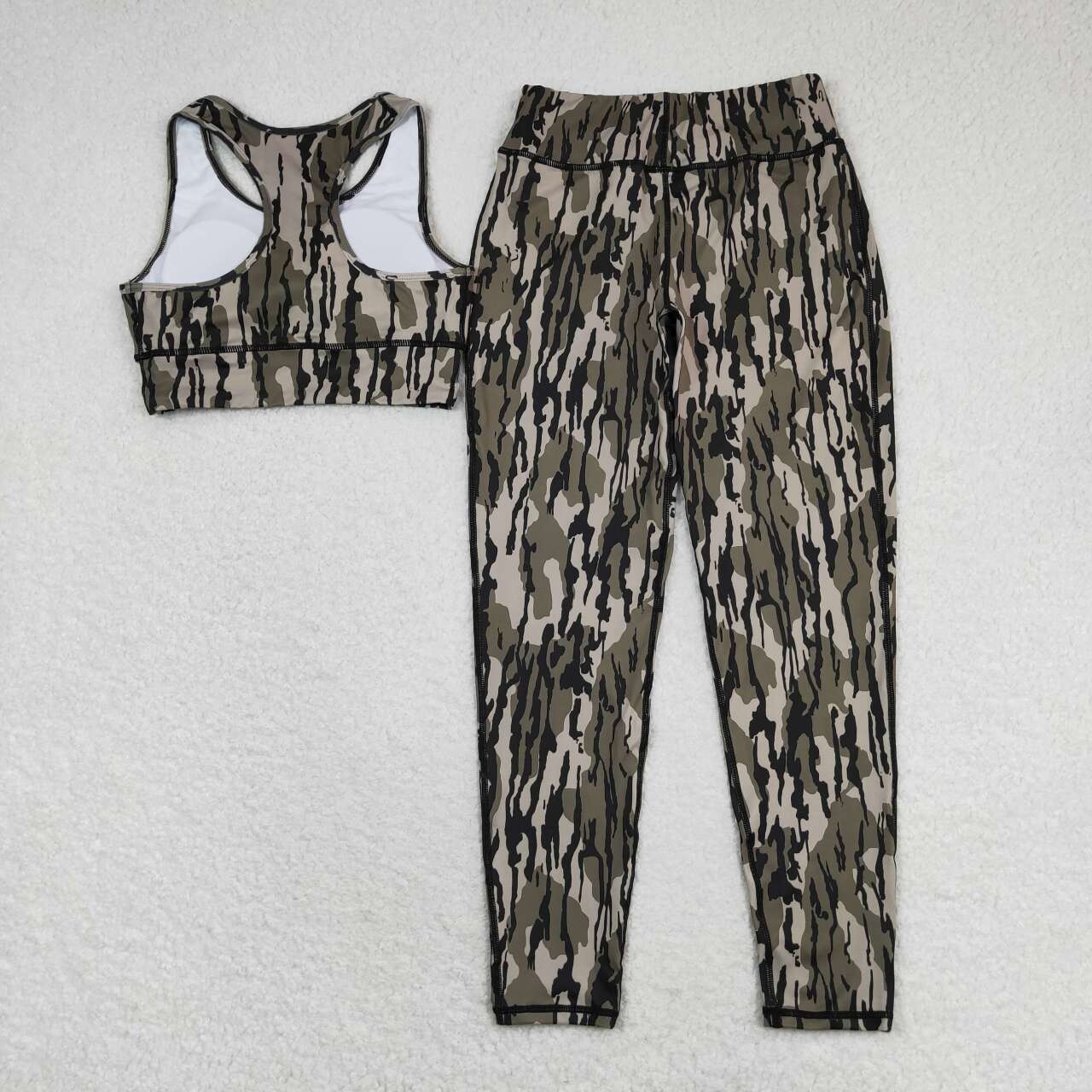 Adult Women Camo Yoga Tank and Pants Set