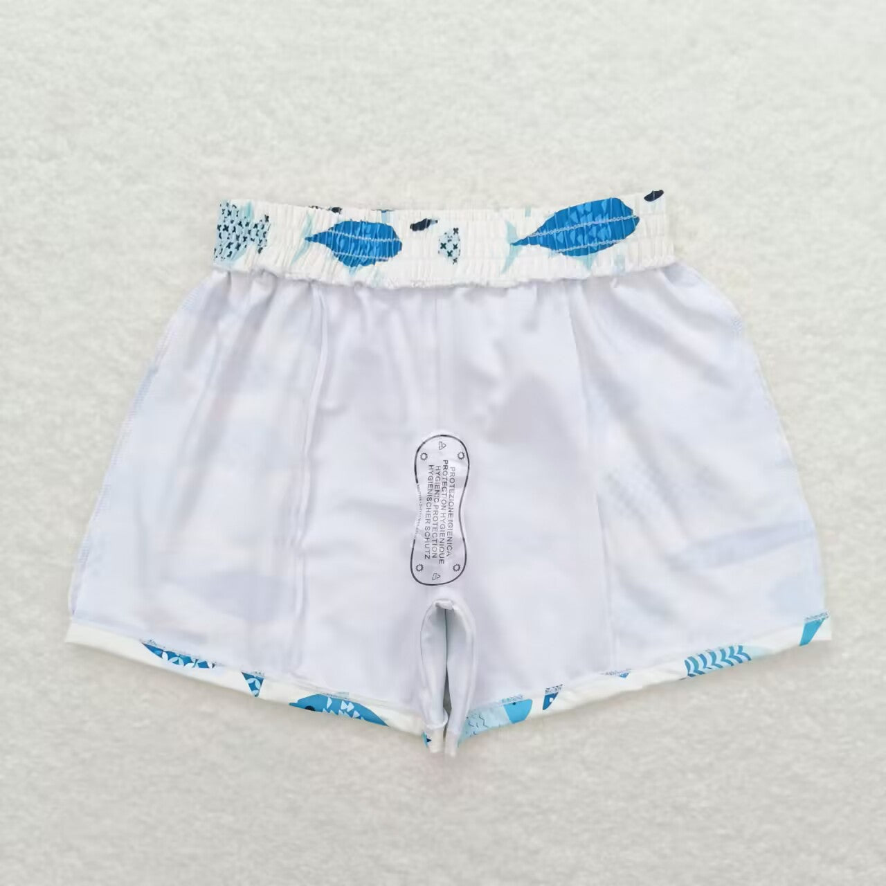 Baby Boys Green Fish Swimming Trunks