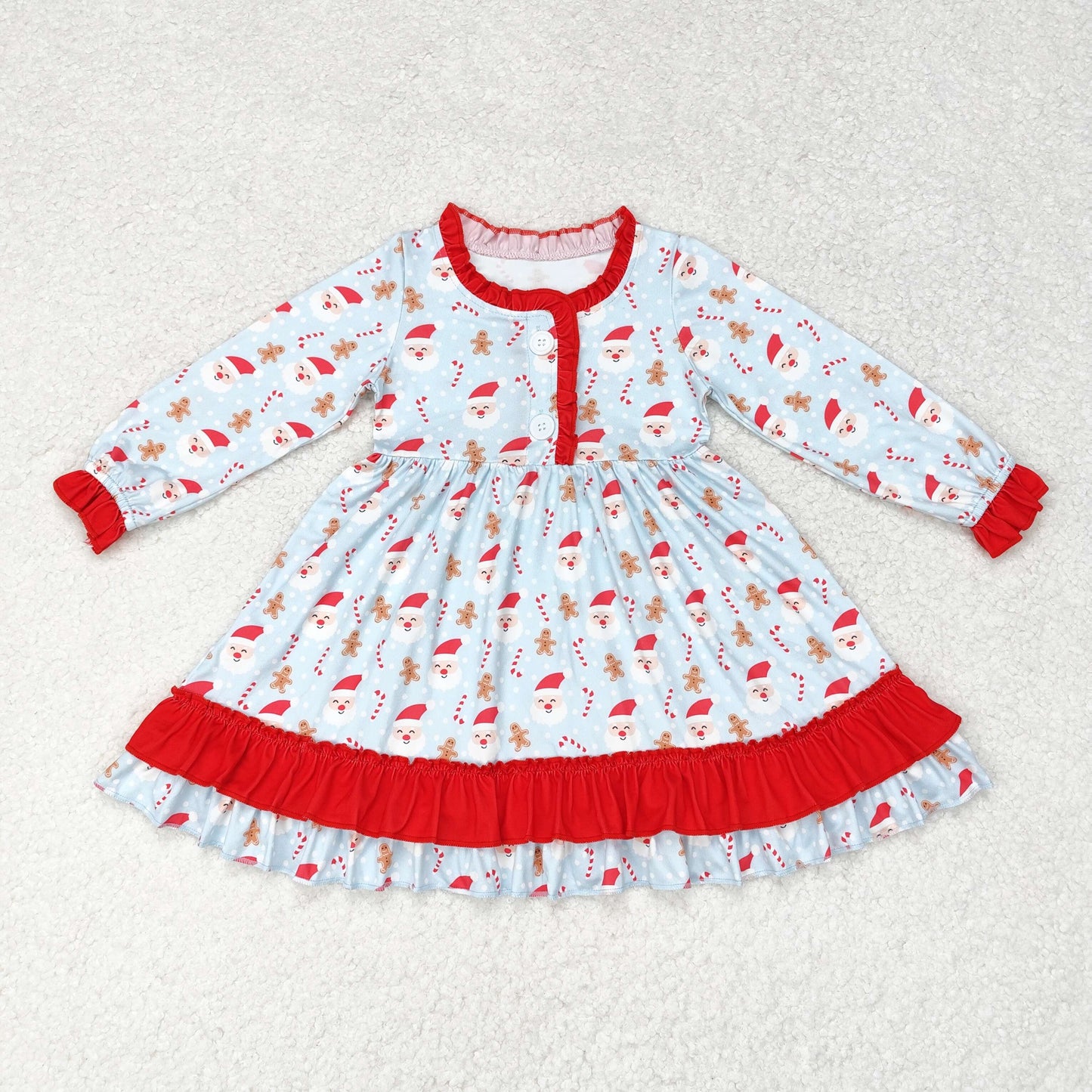Baby Girls Christmas Santa Candy Cane Dress