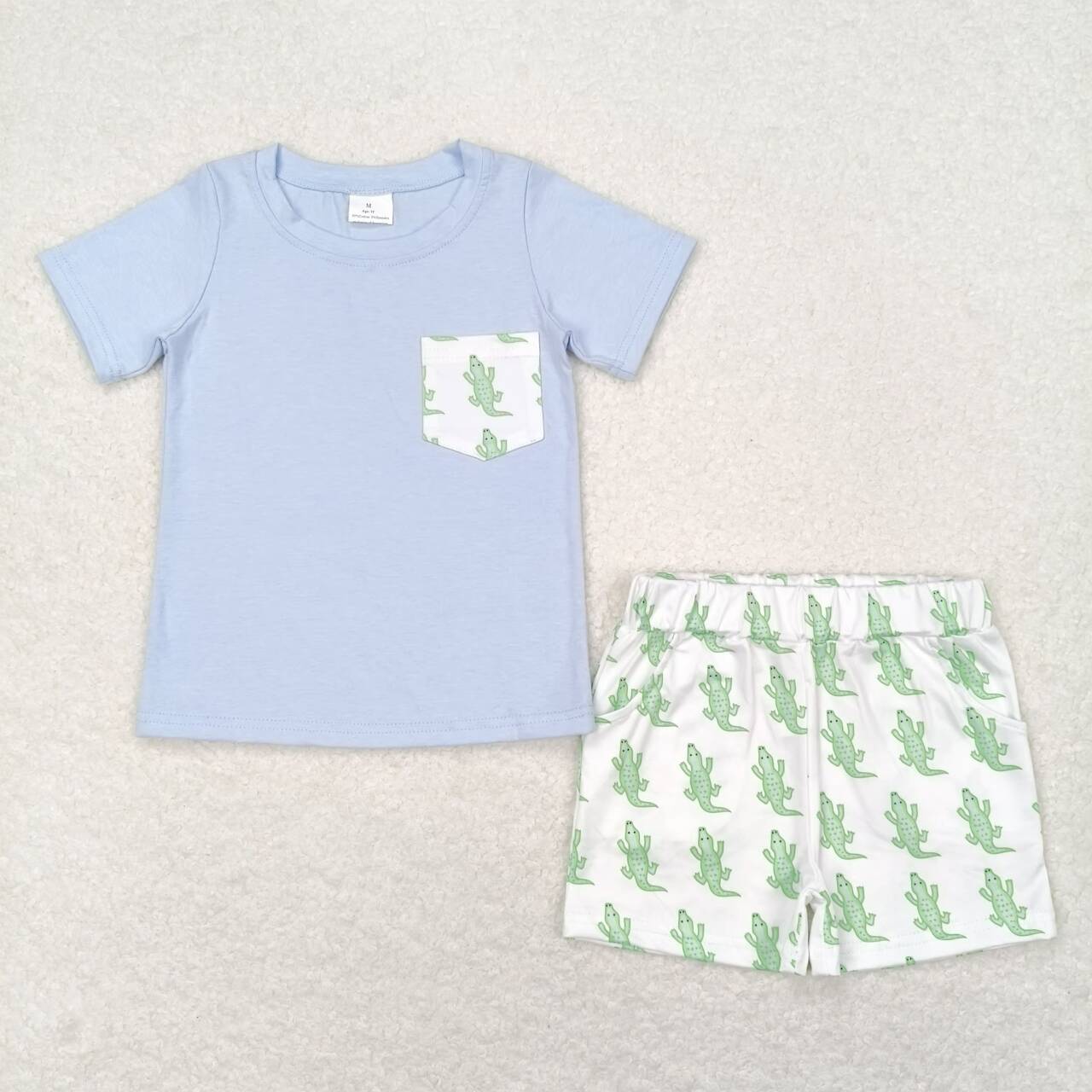Summer Baby Boys Crocodile Shorts Set