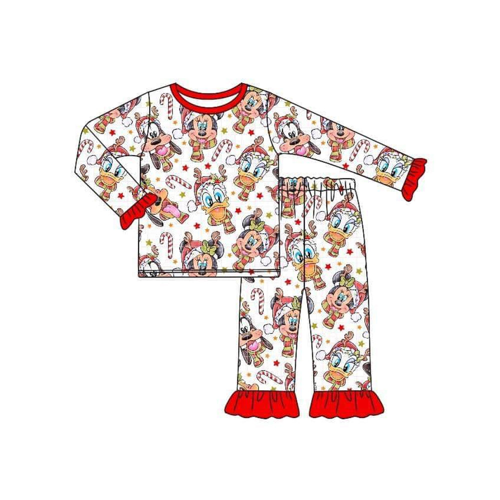 Baby Girls Christmas Cartoon Pajama Set Dealine Time : 5th Aug