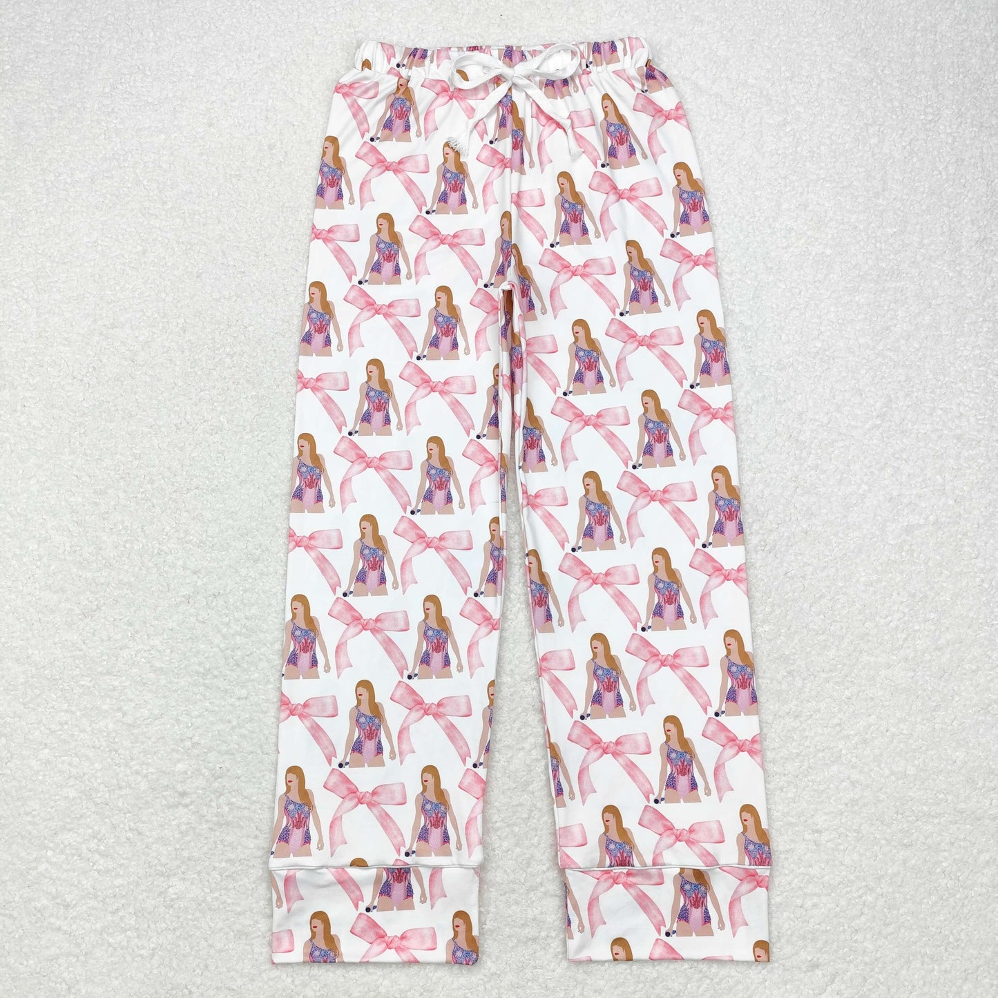 Adult Women Halloween Singer Pink Bow Pants