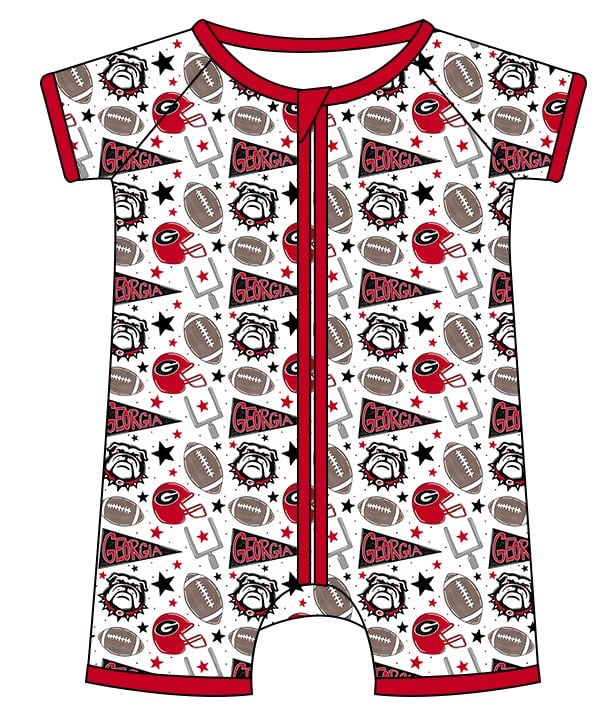 Baby Boys Sport Team Zipper Romper Preorder 3 MOQ