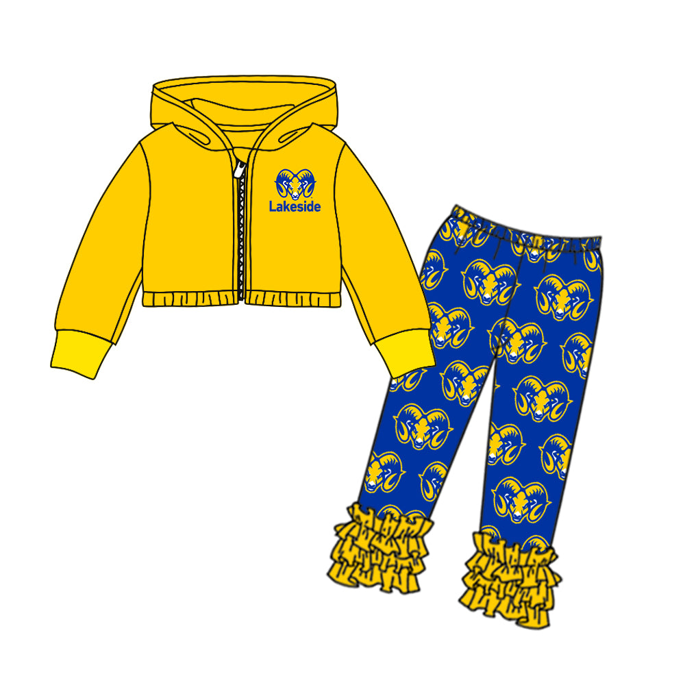 Baby Girls Sport Team Lakeside Hoodie Top Icing Pants Set Deadline:16th Aug