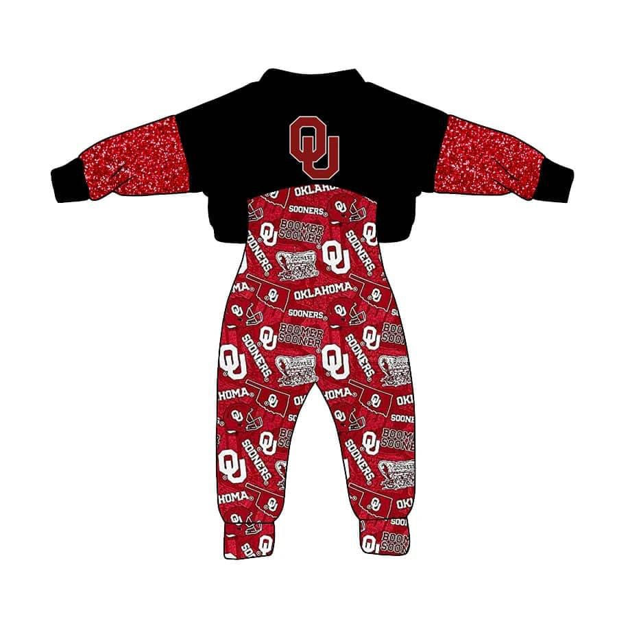 Baby Girls Sport Team OU Top Jumpsuit Set Deadline Time : 20th October