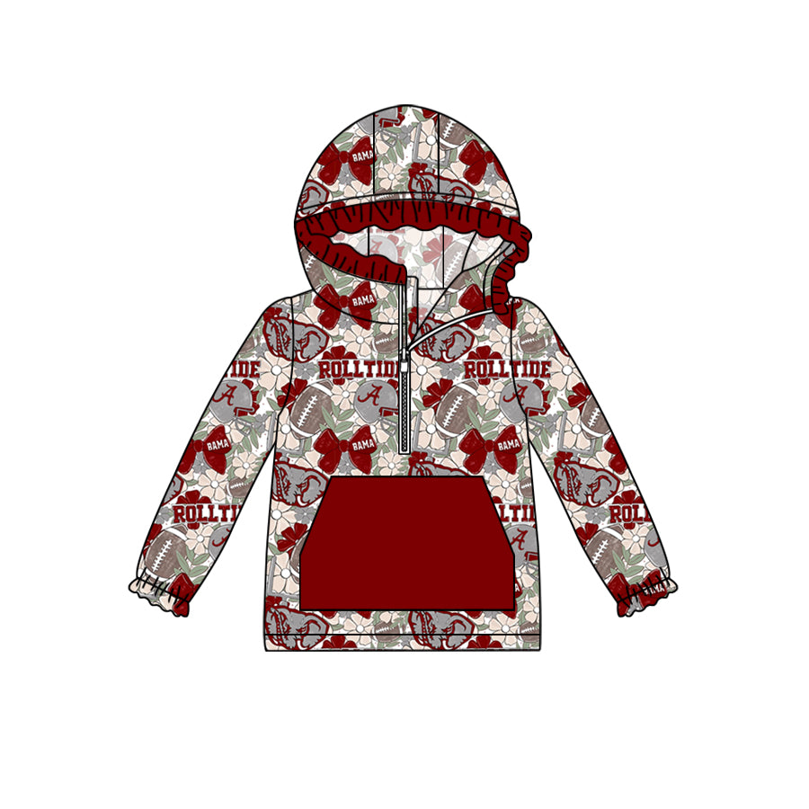 Baby Girls Sport Team Rolltide Hoodie Top Preorder 3 MOQ