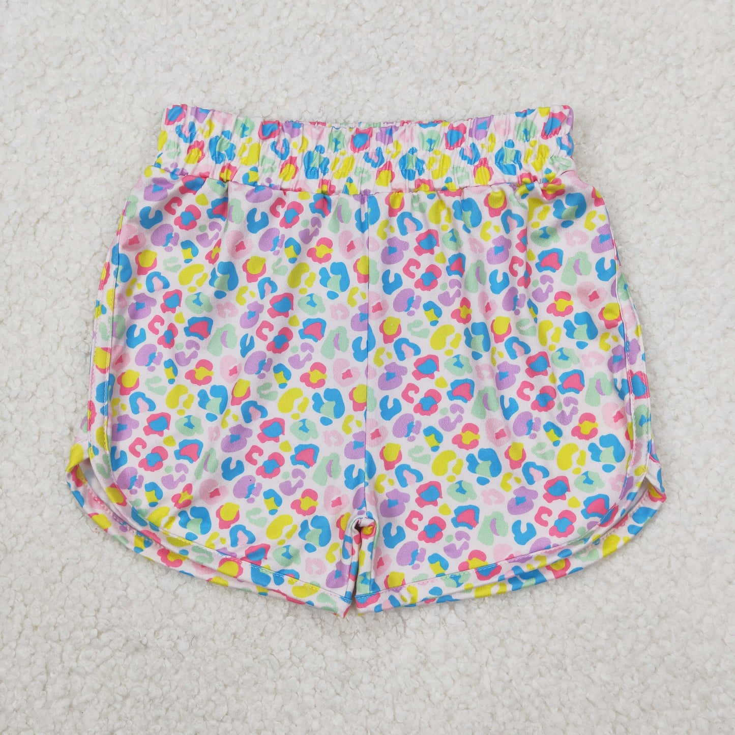 Baby Girls Colorful Leppard Shorts