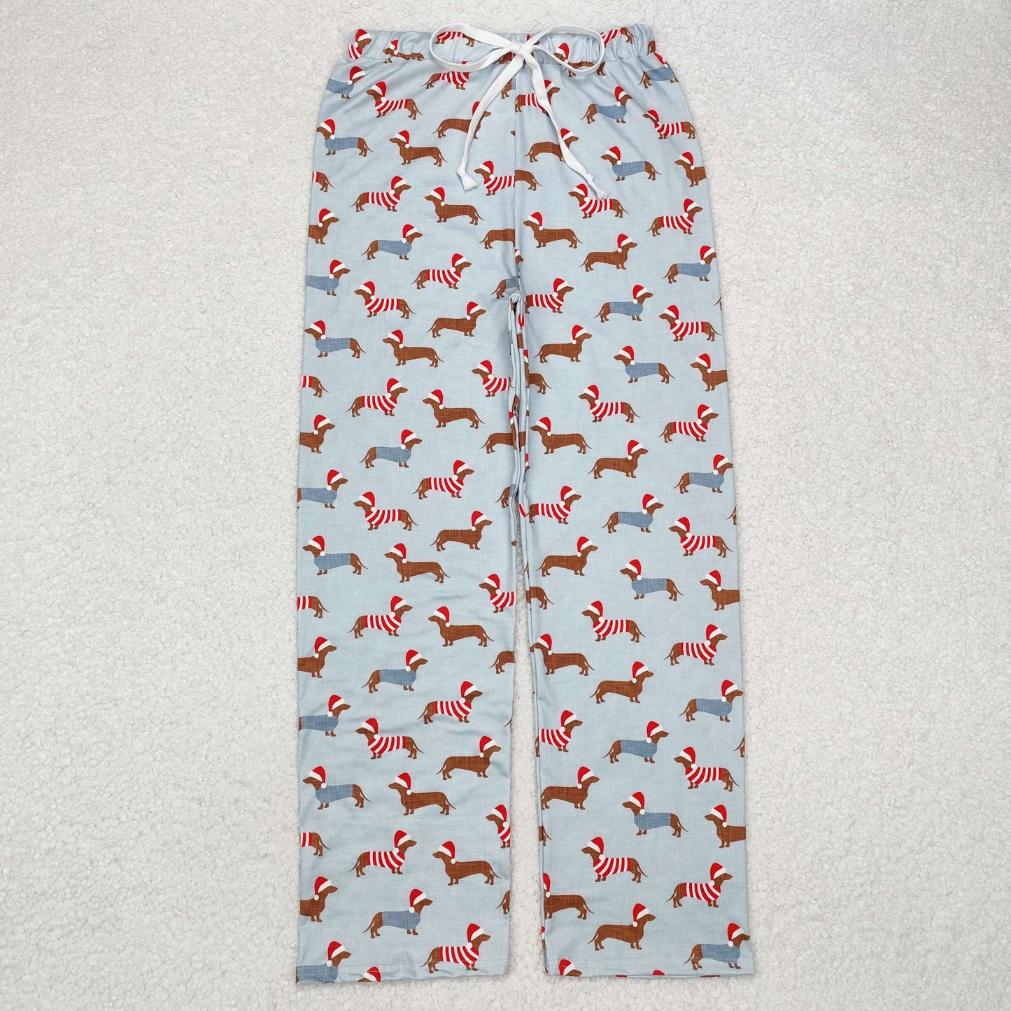 Adult Men Christmas Dog Pink Color Pants