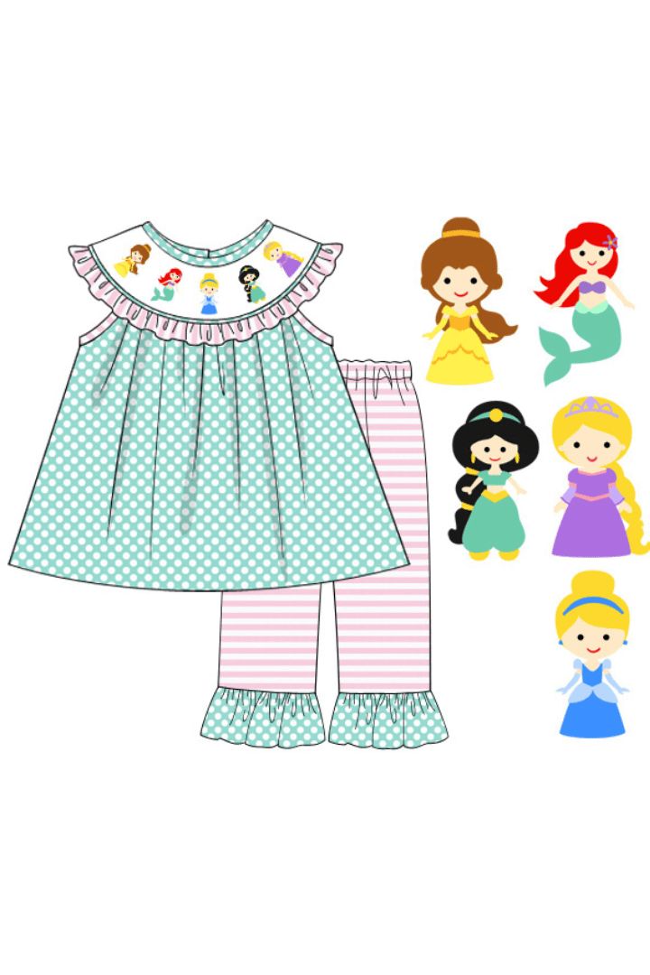 Kids Girls Princess Boutique Outfit Pre-order 3MOQ