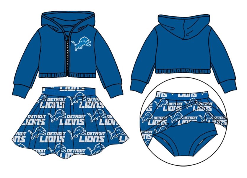 Baby Girls Sport Team Lion Skirt Set Deadline Time : 20th October