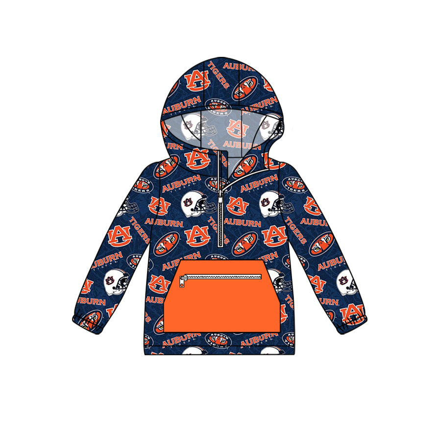 (5MOQ) Baby Boys Footall Team auburn Hoodie Top Pre-order