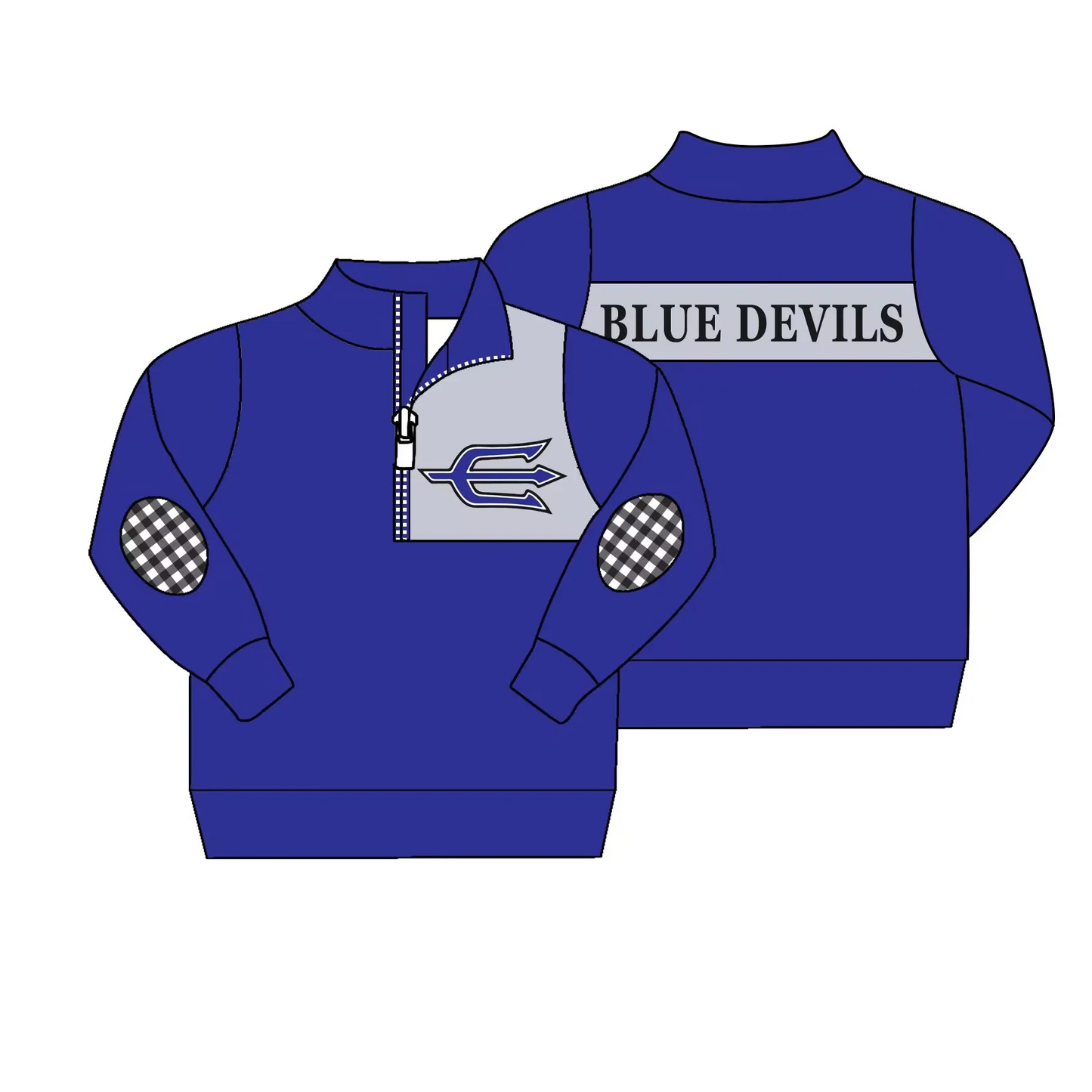 Baby Boys Sport Team Blue Devils Pullover Top Deadline Time : 14h October