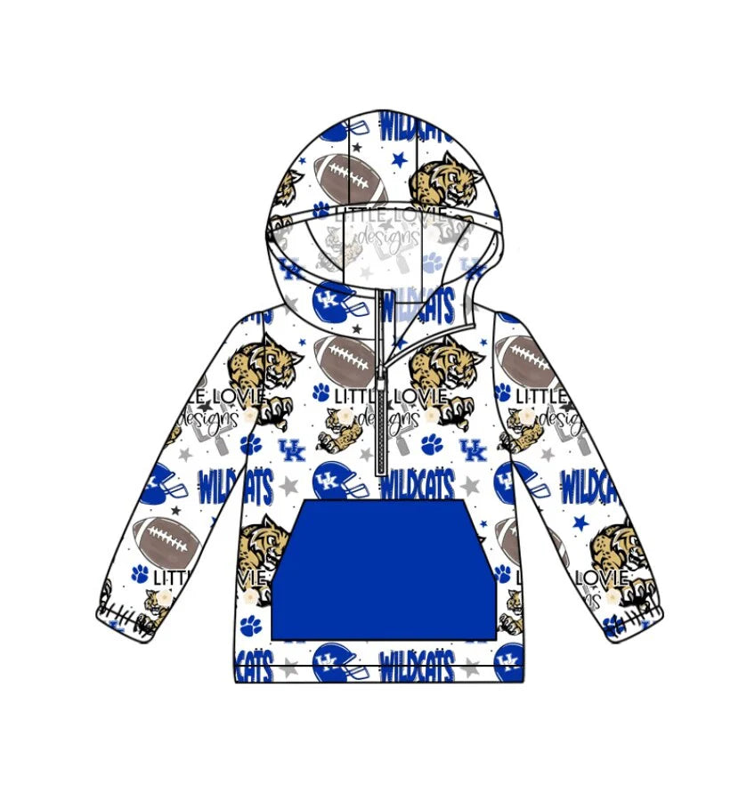 Baby Boys Sport Team UK Blue Hoodie Top Preorder 3 MOQ