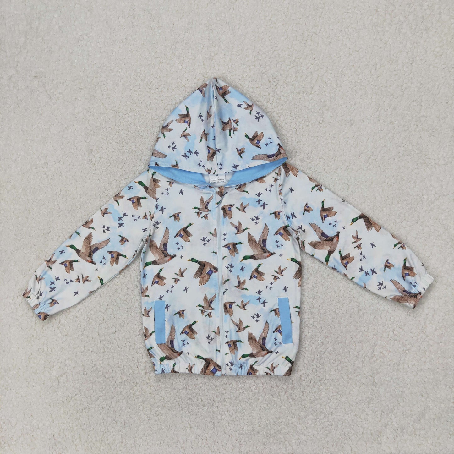 Toddler Boys Mallard Duck Hoodie Zipper Coat