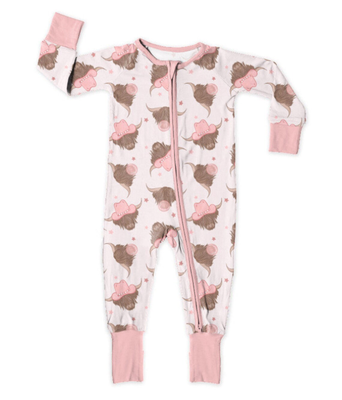 (5MOQ) Newborn Baby Holy Cow Zippy Romper Pre-order