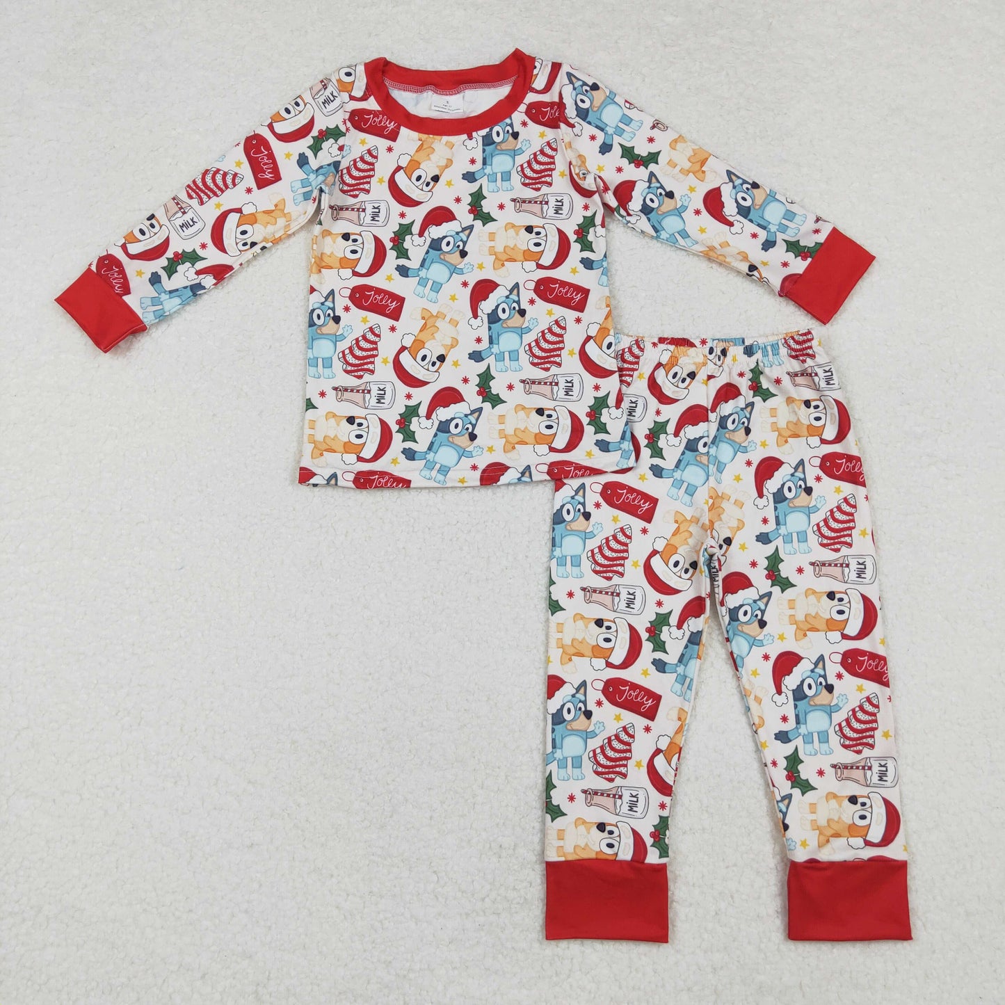 Baby Boys Pajama Christmas Cartoon Dog