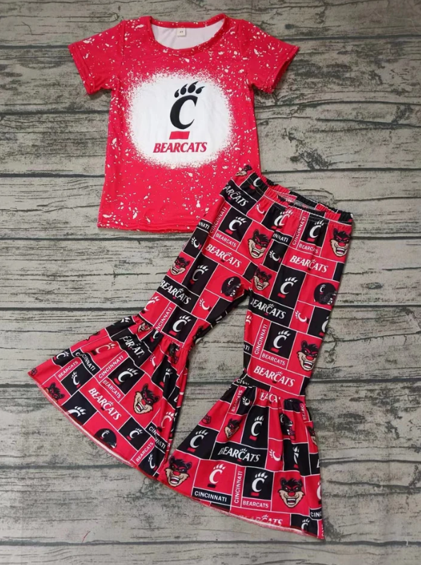 Baby Girls Sport Team Bell Bottom Pants Set Deadline :23 th Sept