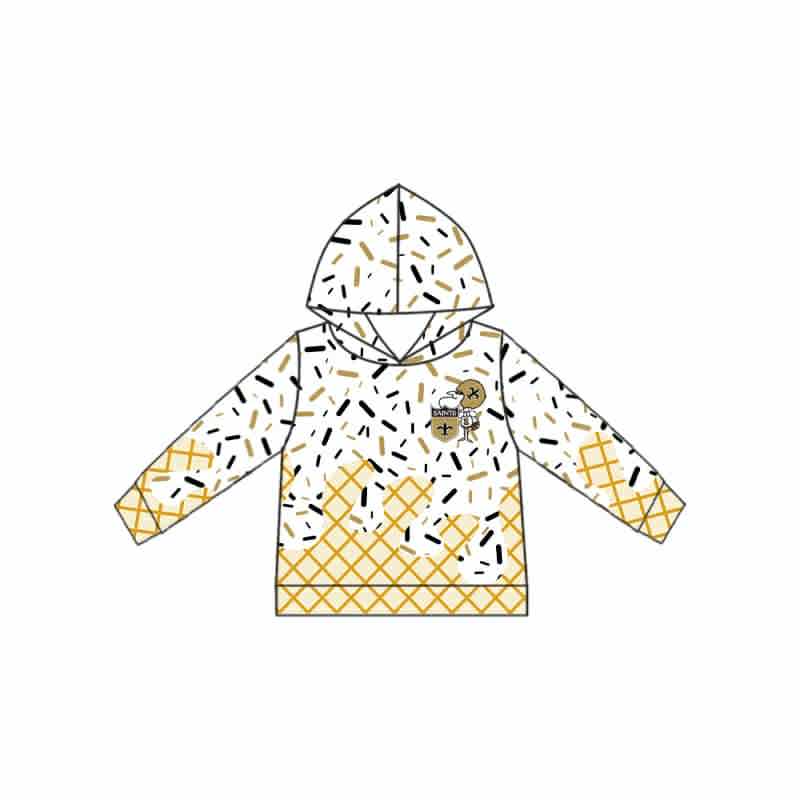 Preorder 5 MOQ Adult Saints Team Hooded pullover Tops本)