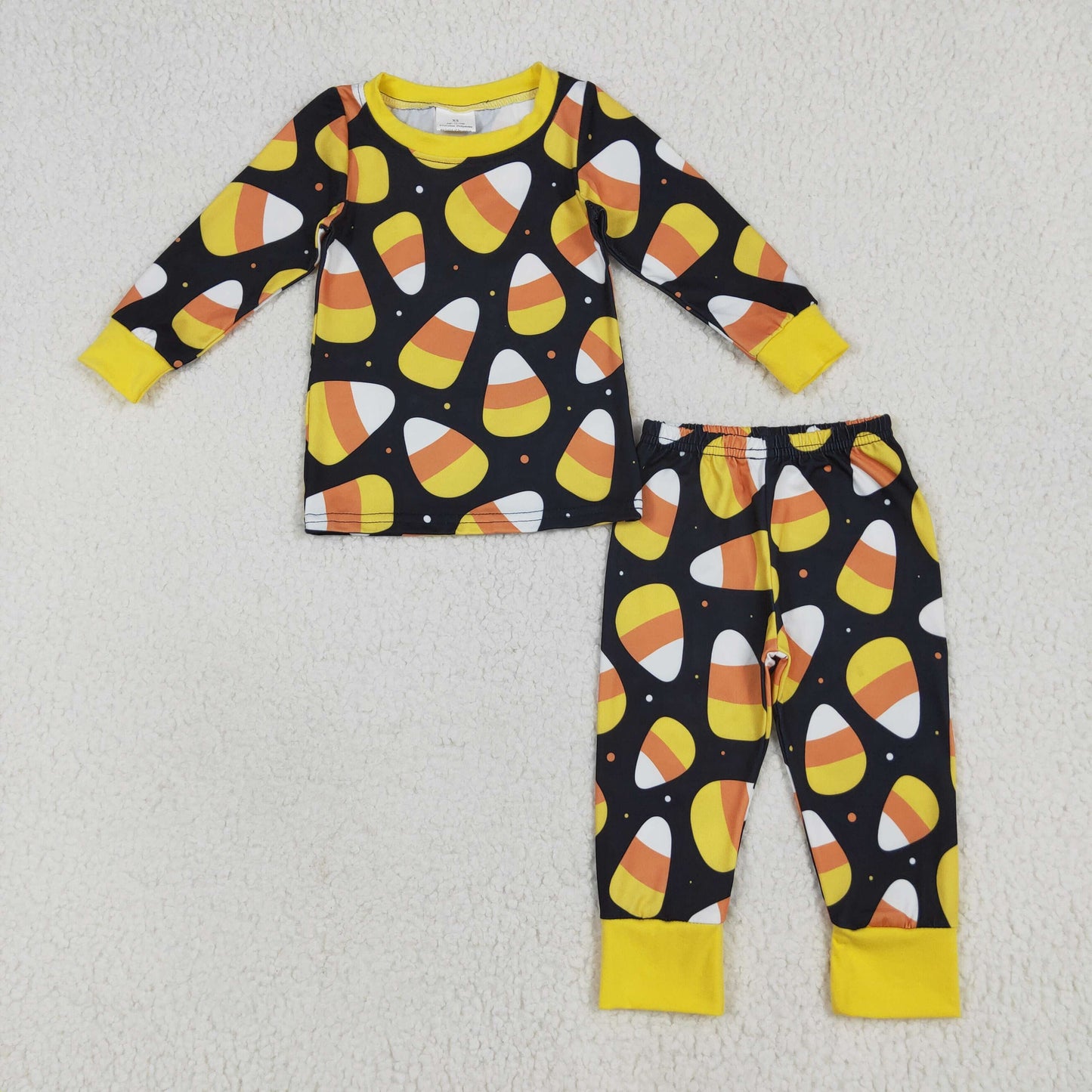 Kids Boy Halloween Candy Corn Pajama Set