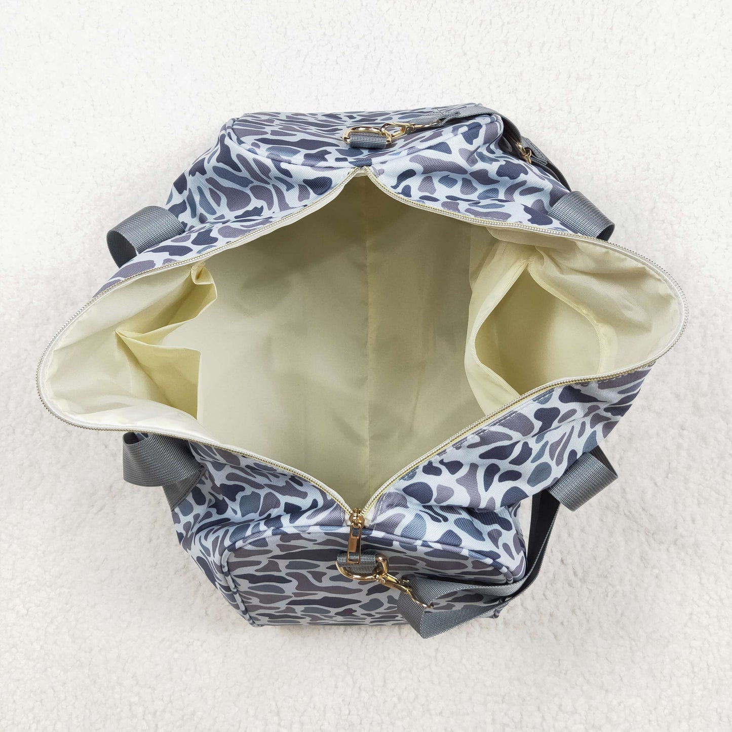 Adult Size Grey Camo Duffle Bag