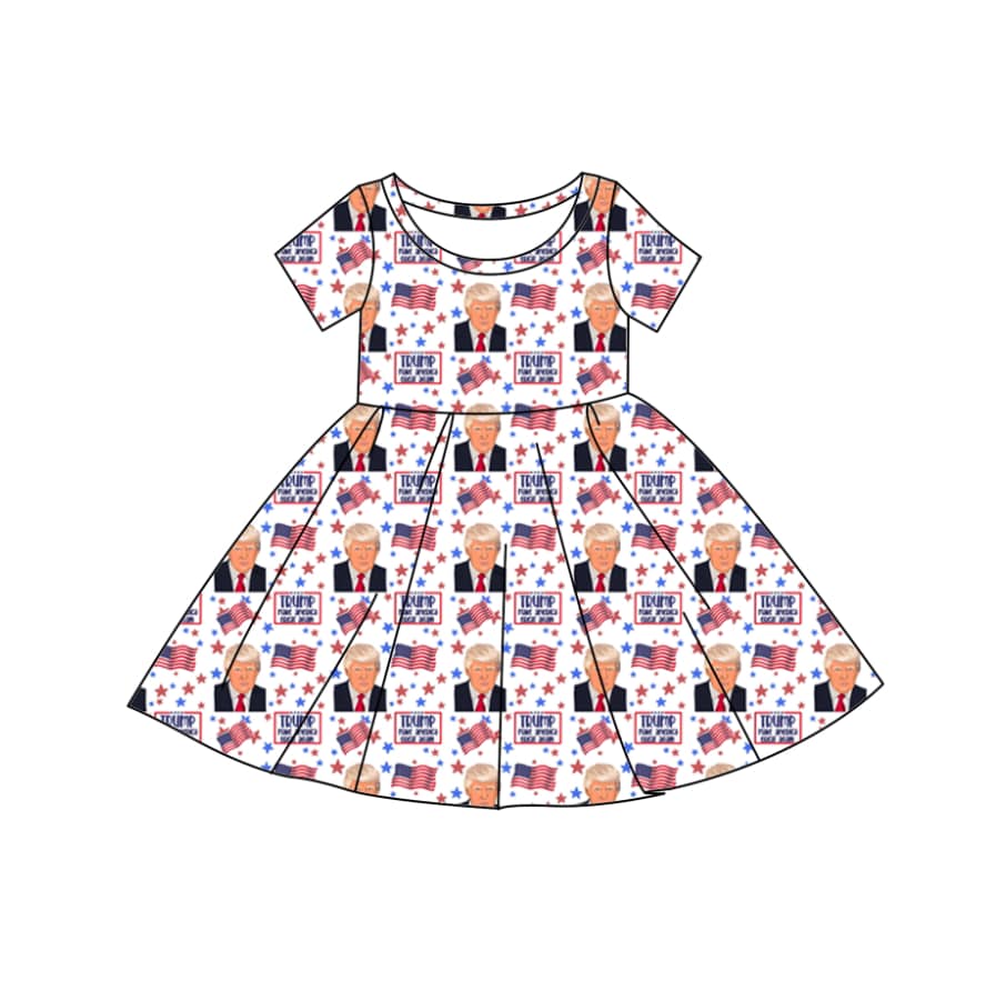 Baby Girls Trump Short Sleeve Dress Preorder 5 MOQ