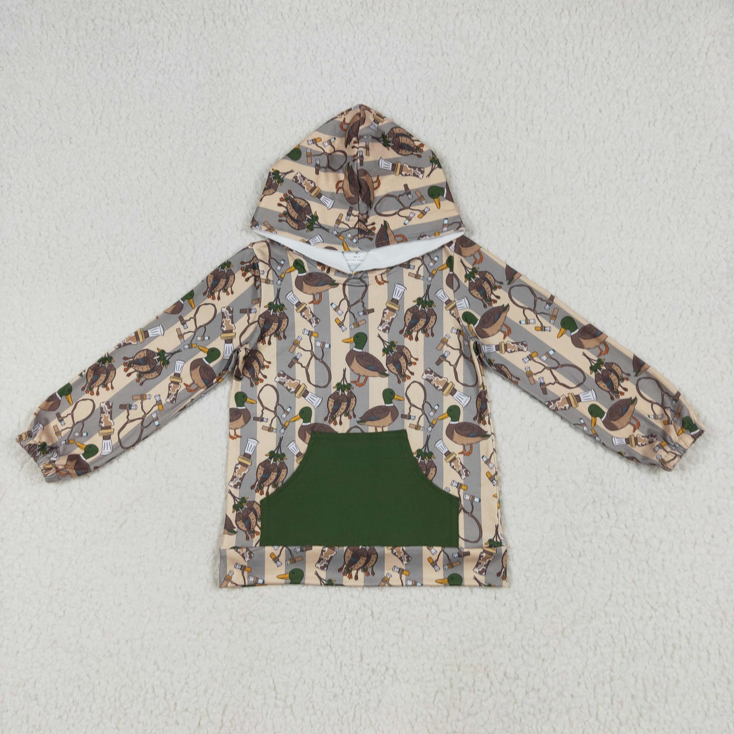 Baby Boys Mallard Duck Long Sleeve Hoodie Top