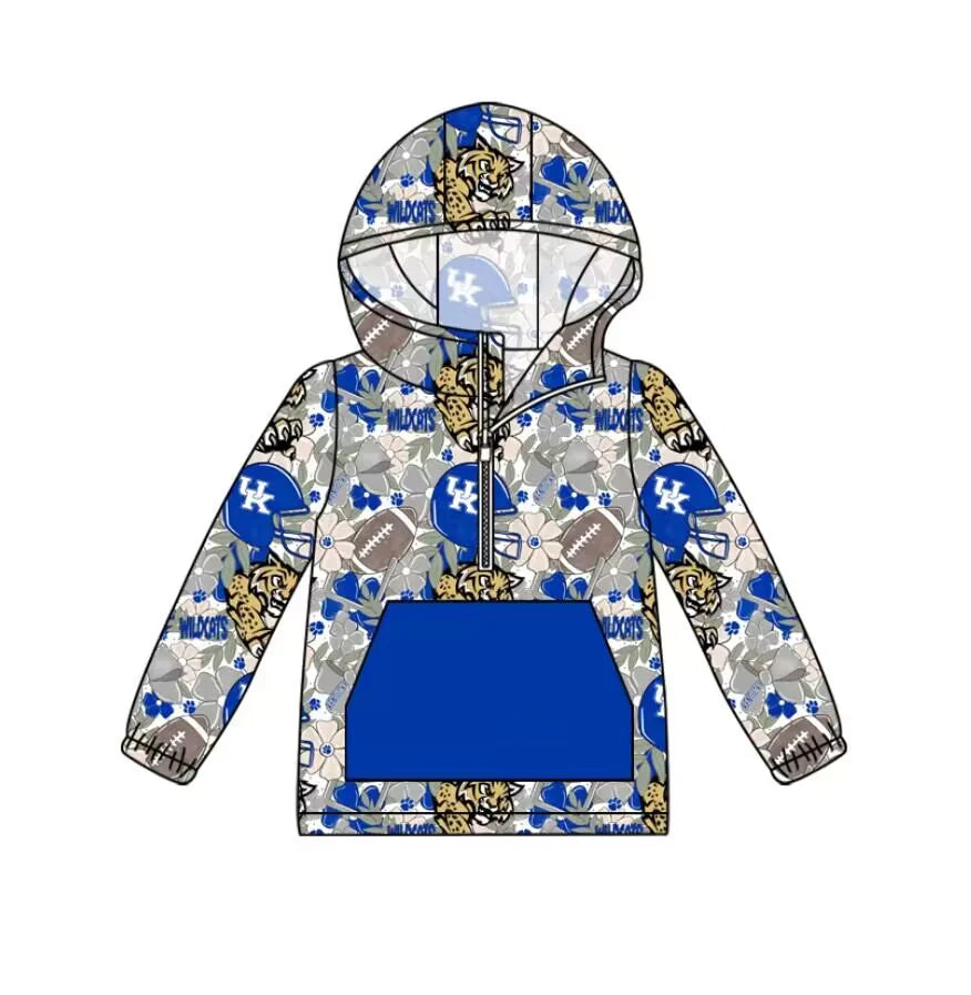 Baby Boys Sport Team UK Blue Hoodie Top Preorder 3 MOQ