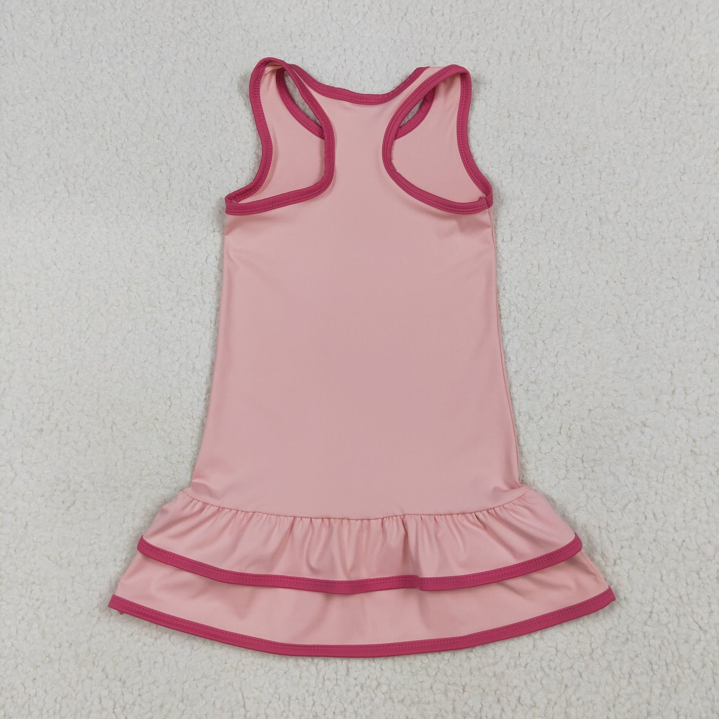GSD2630 Kids Girls Pink Sleeveless Yoga Dress