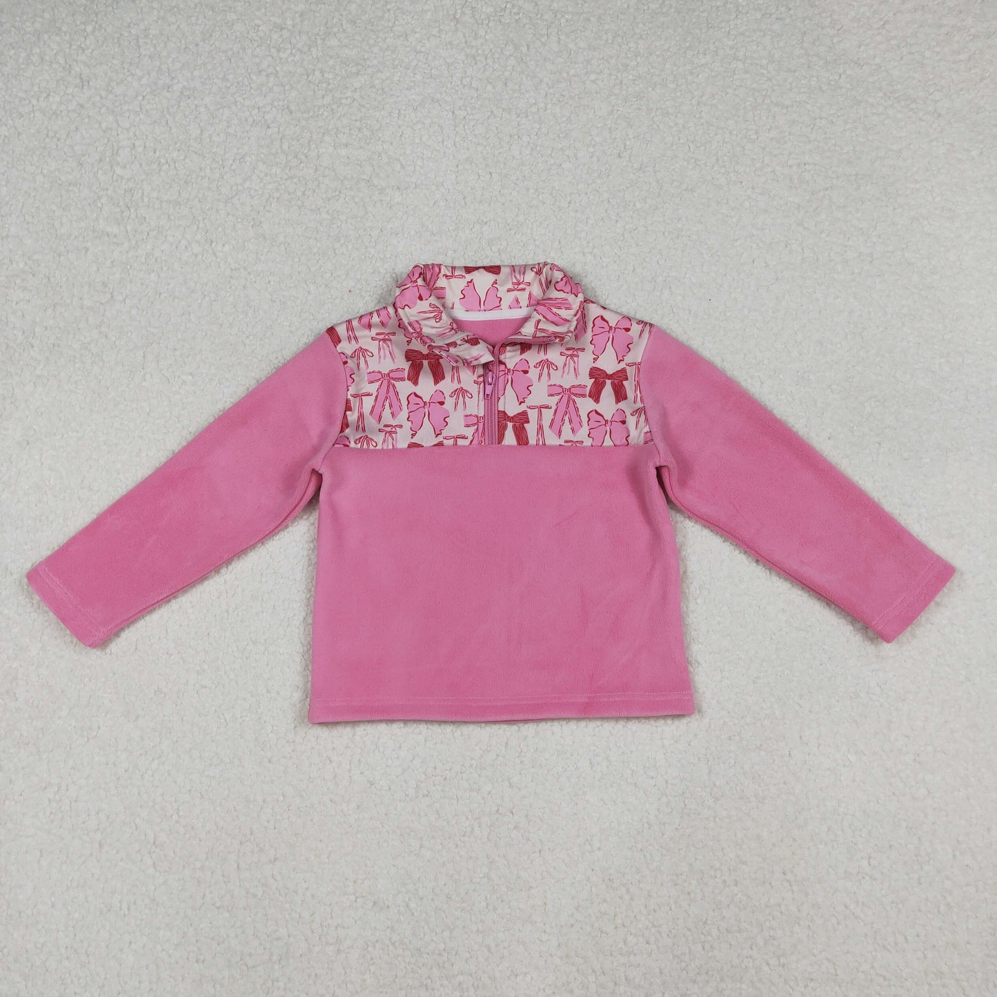 Kids Sibling Half Zipper long sleeve Warm pullover top