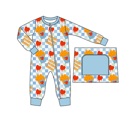 Baby Boys Curlies  Before Girlies  Zipper Romper 5 MOQ Preorder