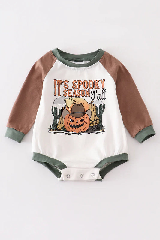 It's Spooky Season Long Sleeve Romper Pre-order 3 MOQ