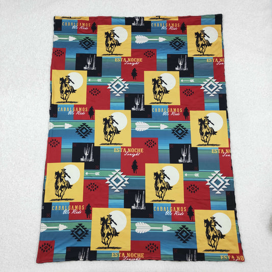 BL0078 Baby Boys Western Rodeo Blanket