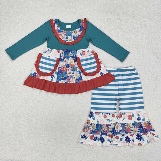 Baby Girls Vintage Design Floral Outfit