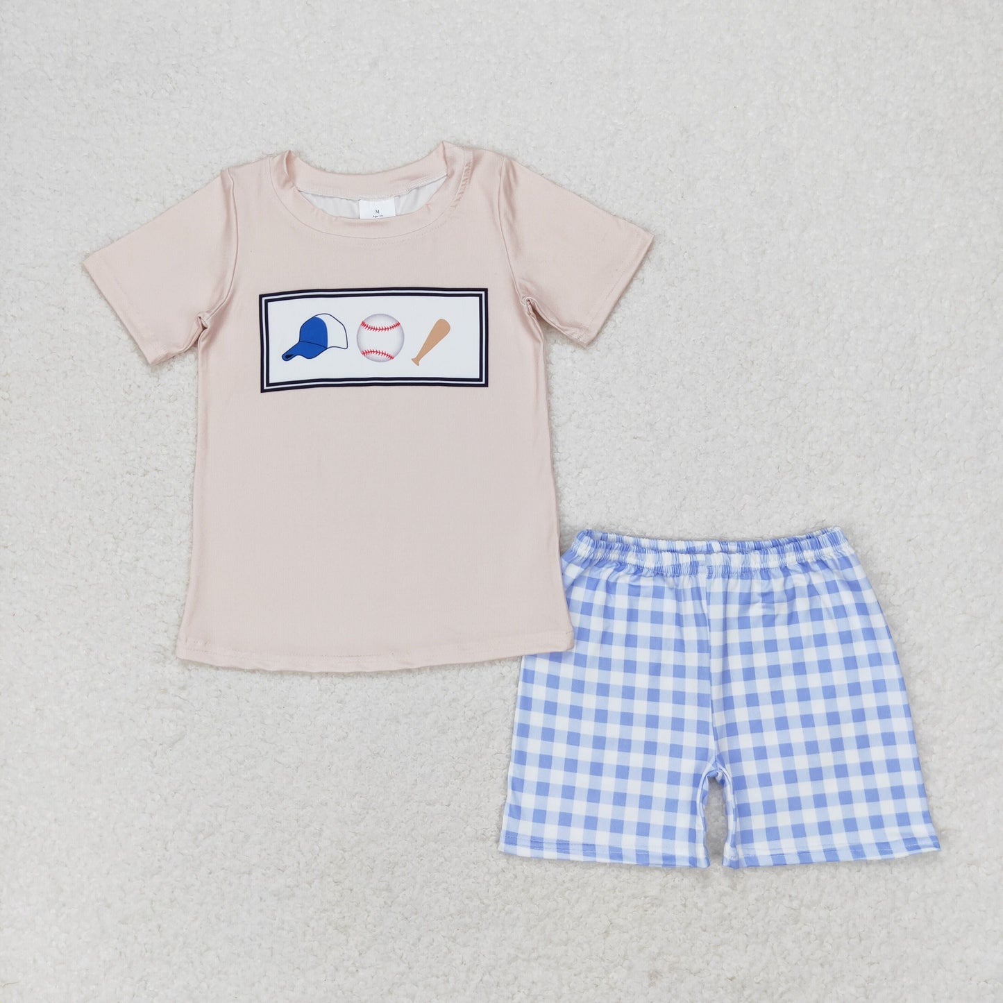 Summer Baby Boys Baseball Game Shorts Set