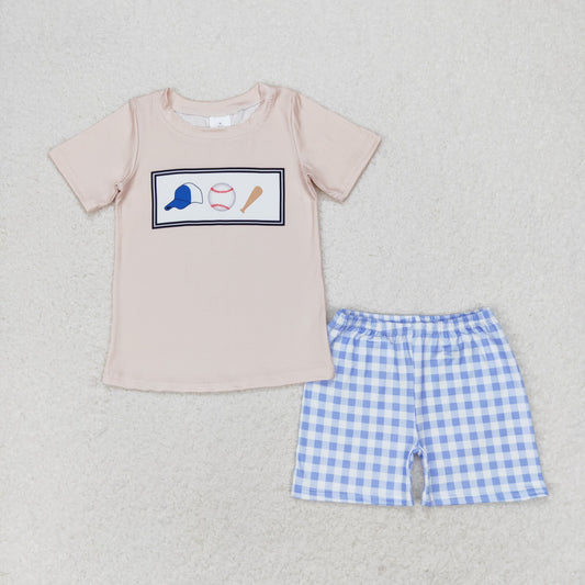 Summer Baby Boys Baseball Game Shorts Set