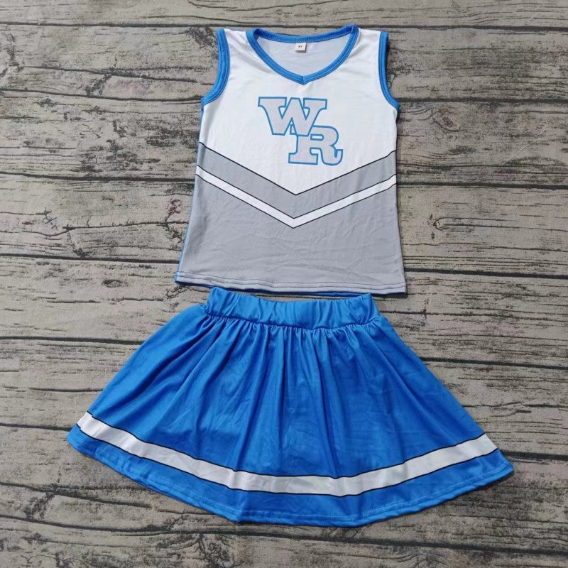 Baby Girls Sport Team WR Blue Skirt Set 5 MOQ Preorder