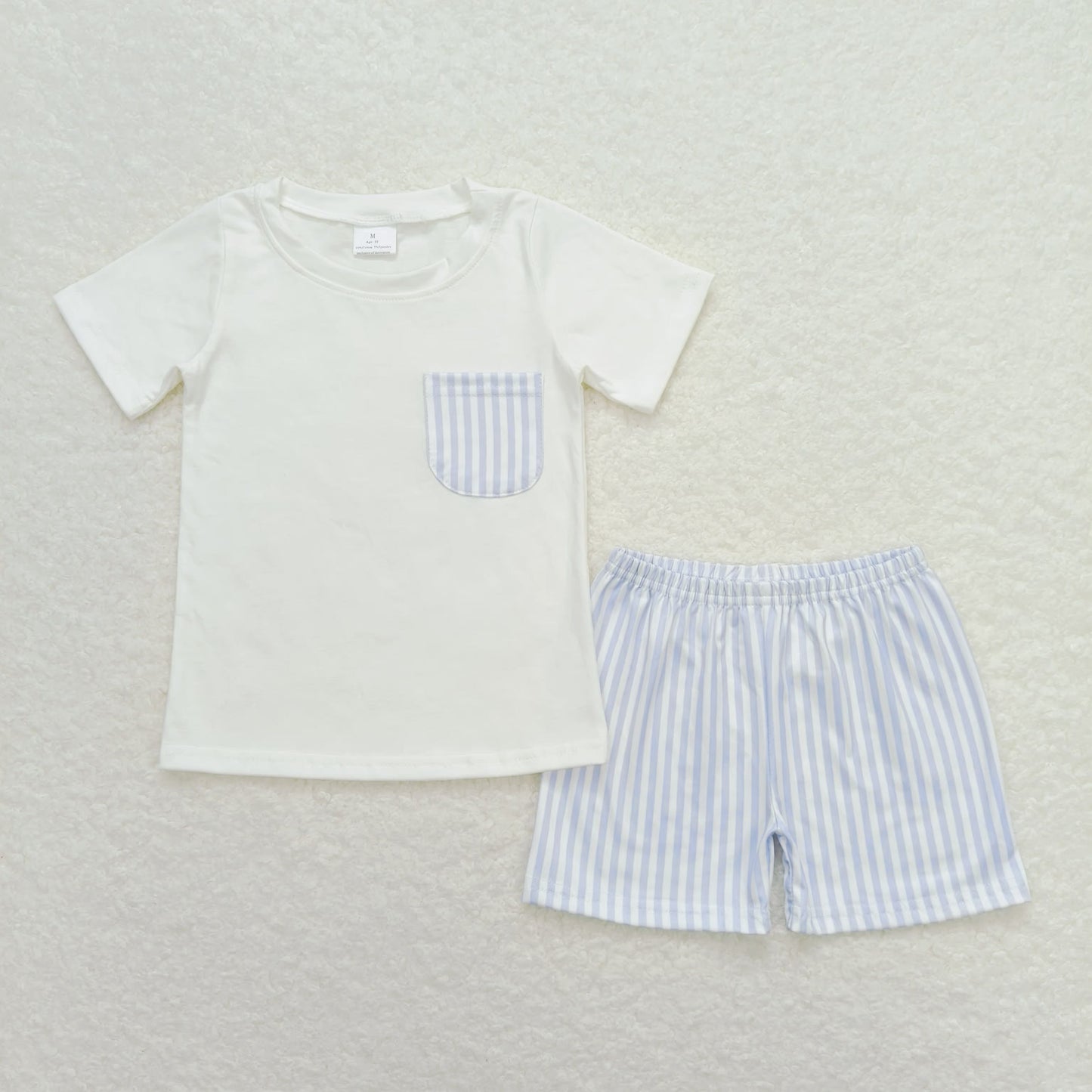 Toddler Baby Boys Sibling Summer Shorts Outfit With Pocket