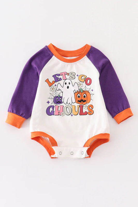 Let's Go Chouls Long Sleeve T-shirt  Romper Pre-order 3 MOQ ）