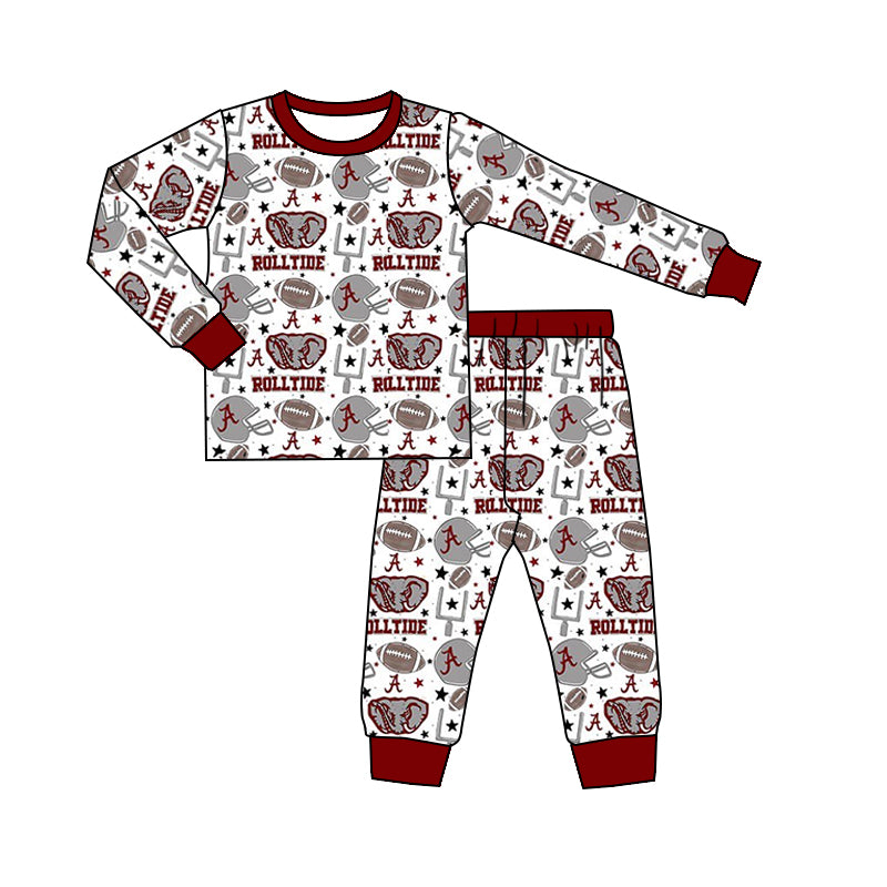 Baby Boys Sport Team  Rolltide Pants Pajama Set Preorder 3 MOQ