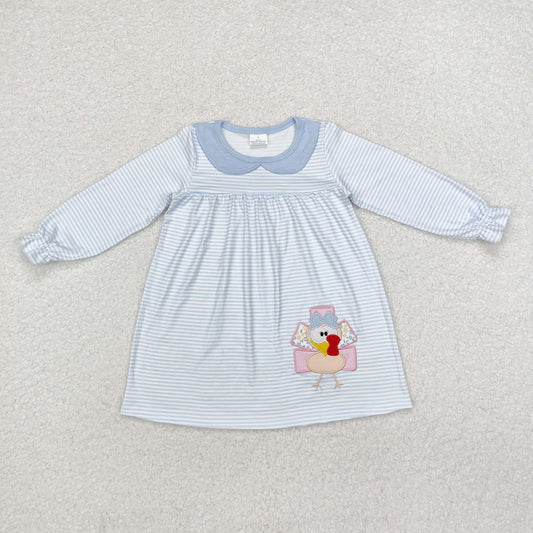 Baby Girls Thanksgiving Turkey Long Sleeve Dress