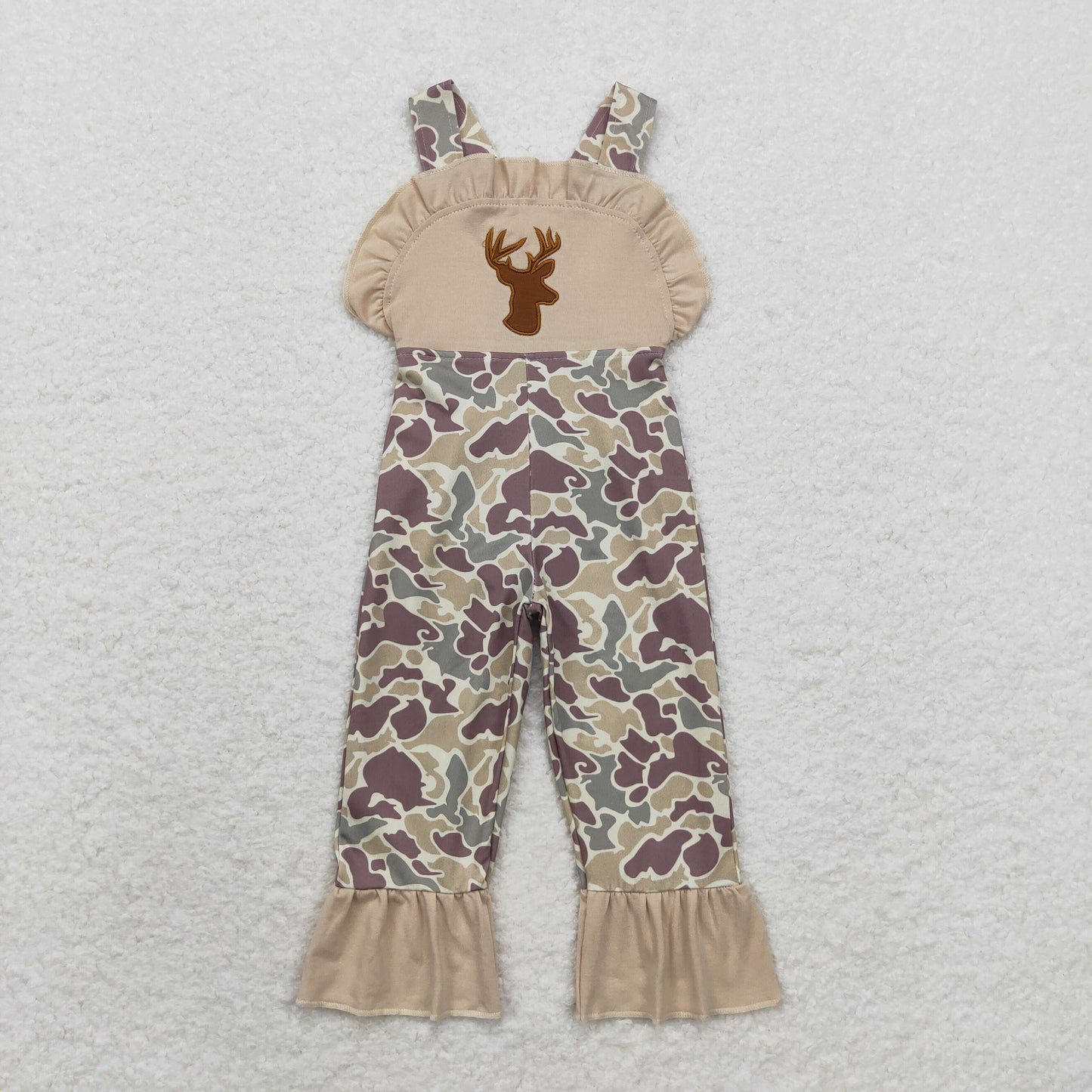 Baby Girls Reindeer Camo Jumpsuit